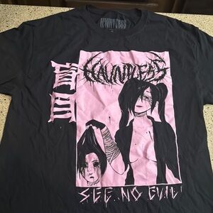 See No Evil T Shirt - Hauntless Black Graphic Tee Spencer's